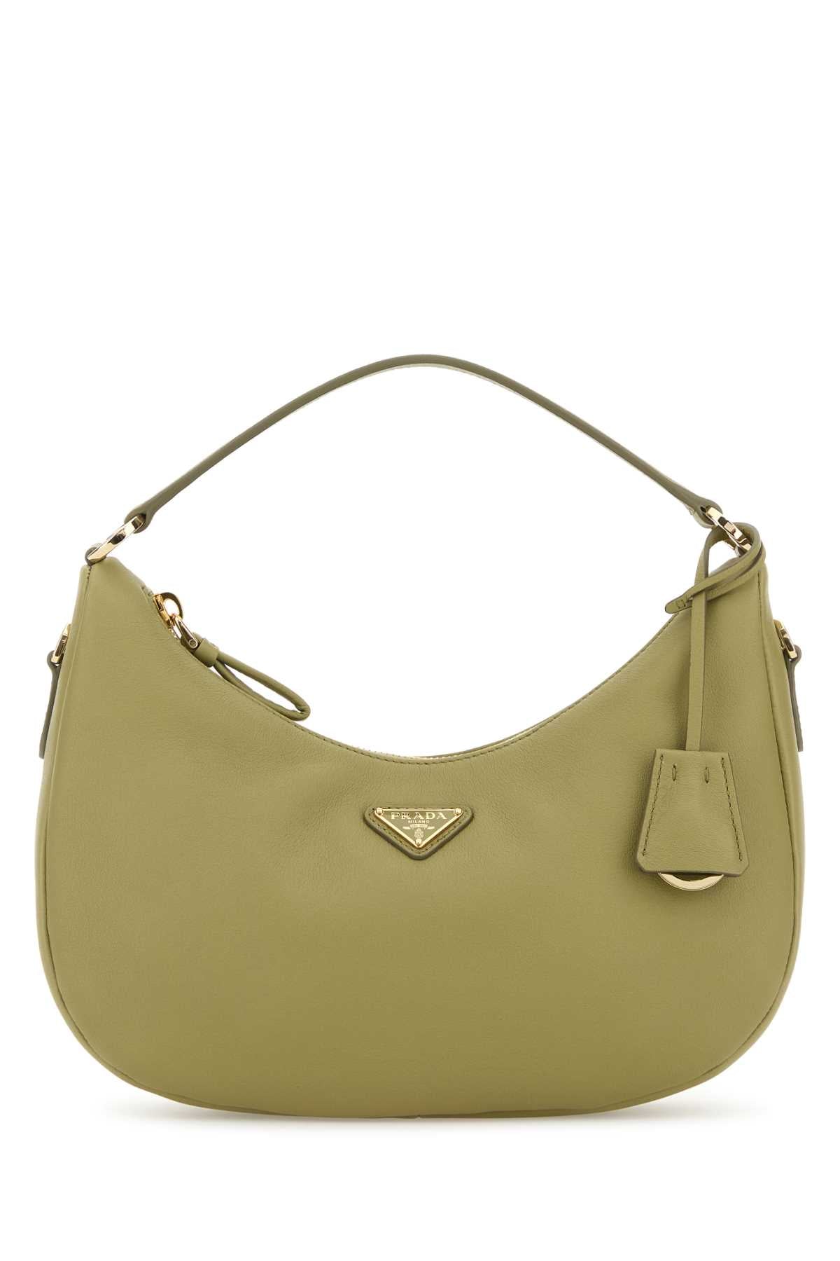 PRADA PELLE For Women Exterior: 100% Leather Lining: 100% Fabric Finishing: Goden metal