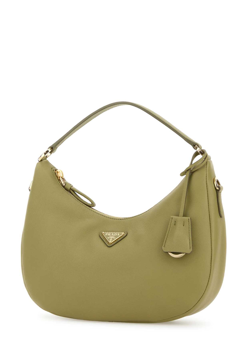 PRADA PELLE For Women Exterior: 100% Leather Lining: 100% Fabric Finishing: Goden metal