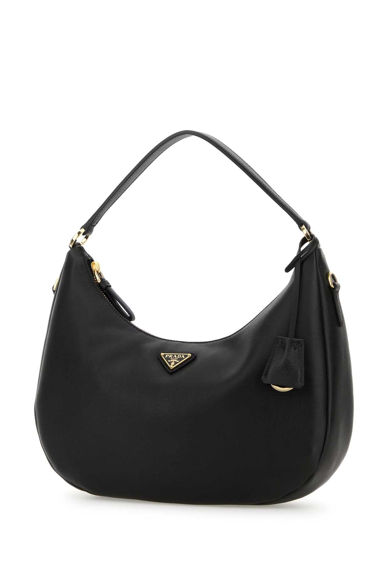 PRADA PELLE For Women Exterior: 100% Leather Lining: 100% Fabric Finishing: Golden metal