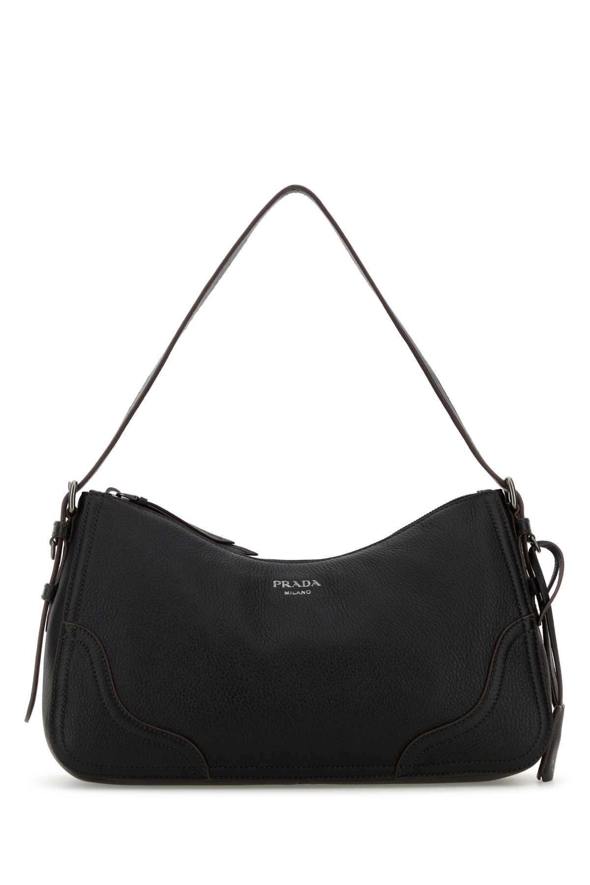 PRADA SACCA For Women Exterior: 100% Deer Lining: 100% Fabric Finishing: Ruthenium