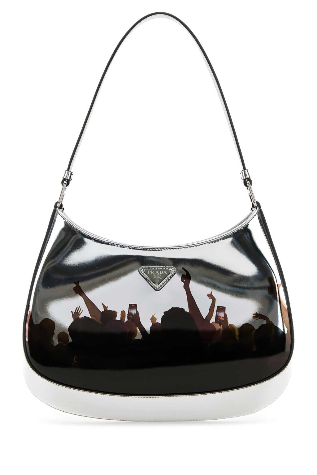 PRADA SACCA For Women Exterior: 100% Calf Lining: 100% Fabric Finishing: Silver metal
