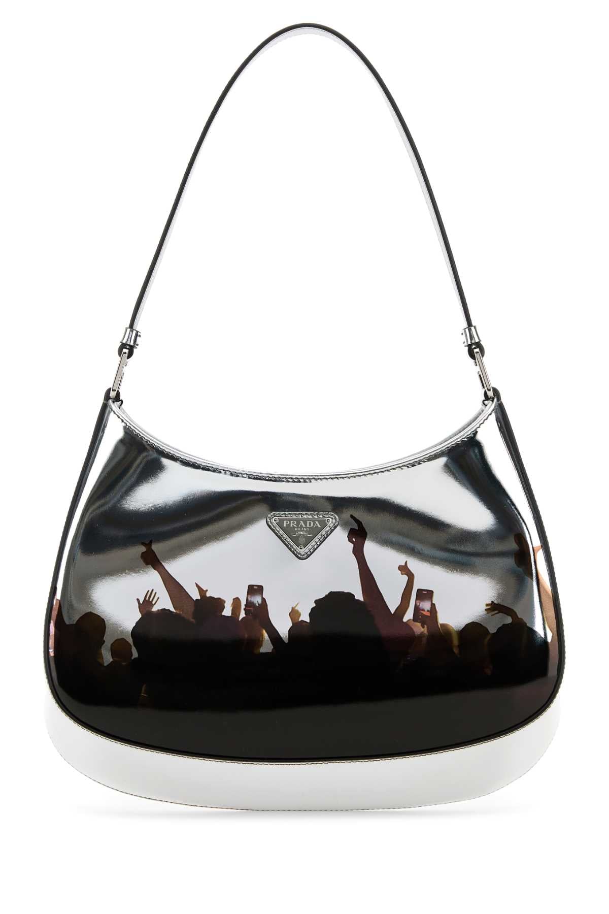 PRADA SACCA For Women Exterior: 100% Calf Lining: 100% Fabric Finishing: Silver metal