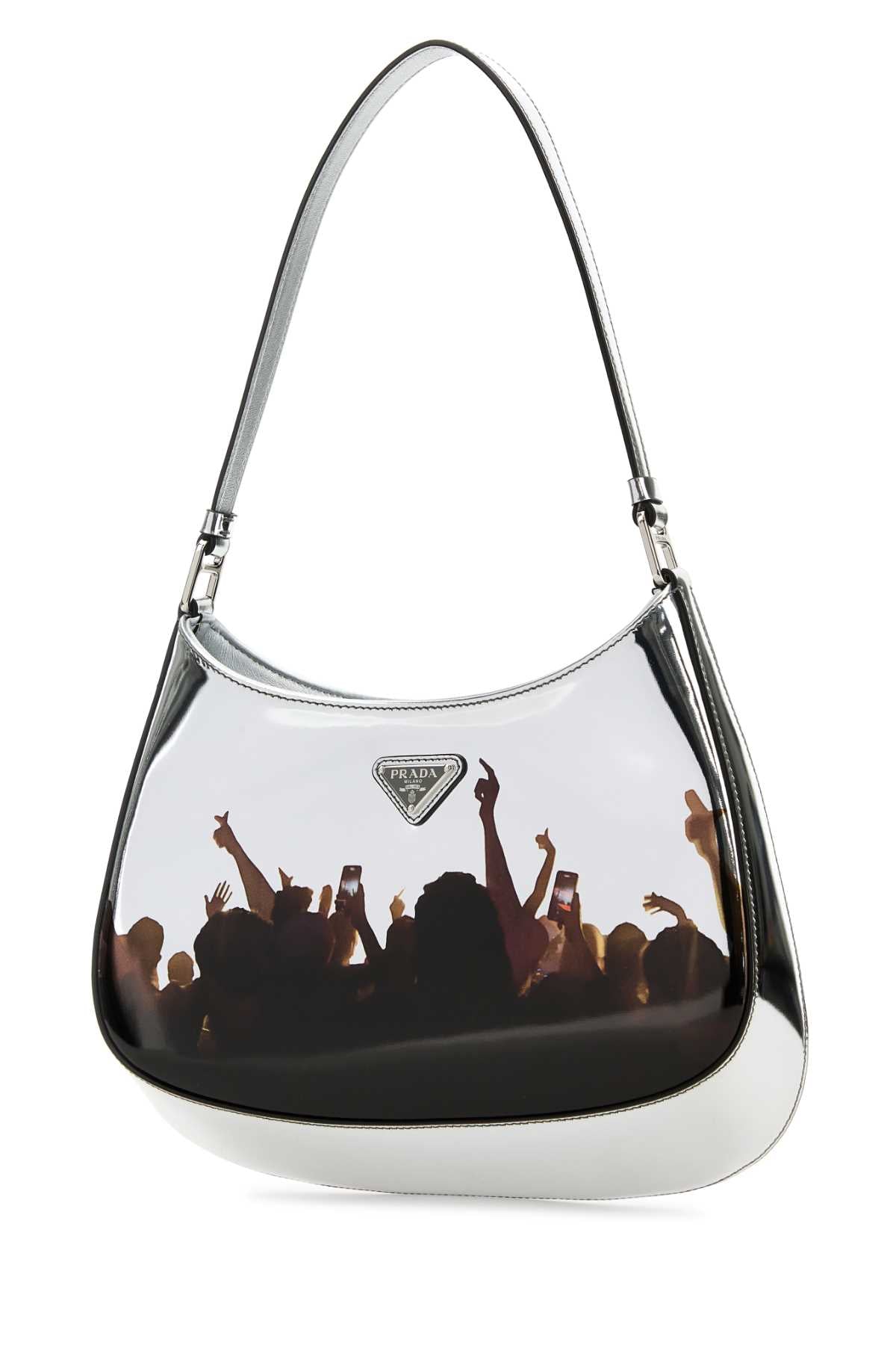 PRADA SACCA For Women Exterior: 100% Calf Lining: 100% Fabric Finishing: Silver metal