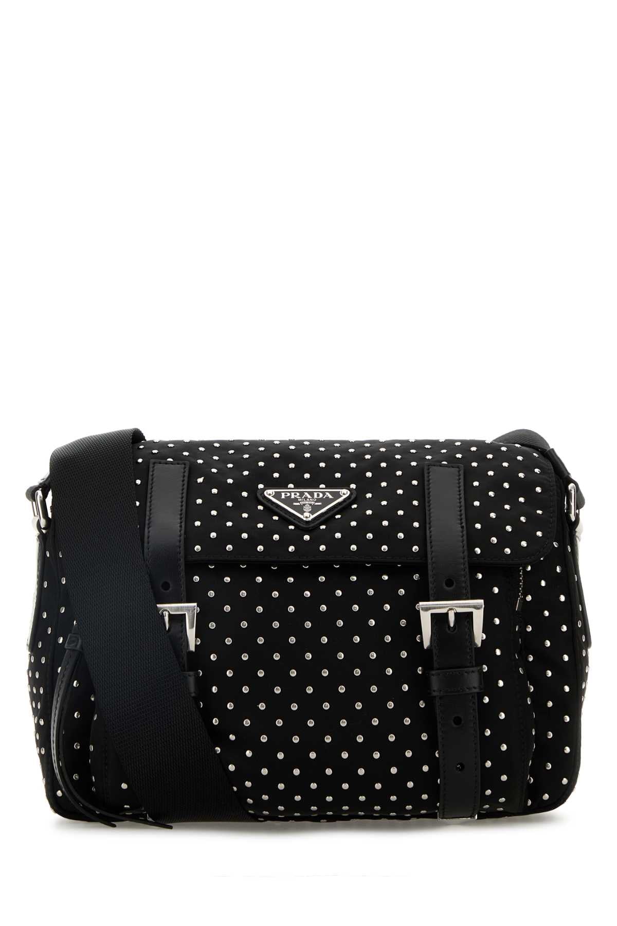 PRADA BORSE For Women Exterior: 100% Re-nylon Lining: 100% Re-nylon Finishing: Silver metal