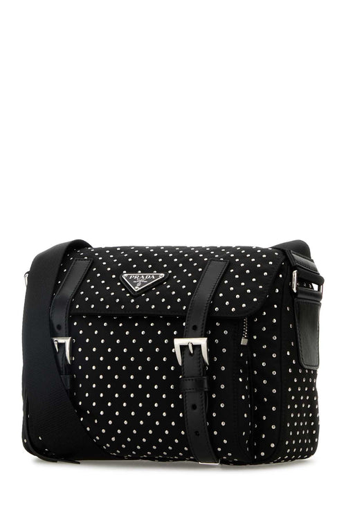 PRADA BORSE For Women Exterior: 100% Re-nylon Lining: 100% Re-nylon Finishing: Silver metal