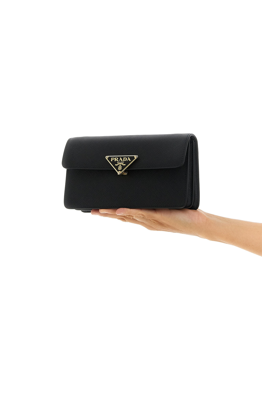PRADA Saffiano mini crossbody bag For Women 100% calfskin leather (Bos Taurus)