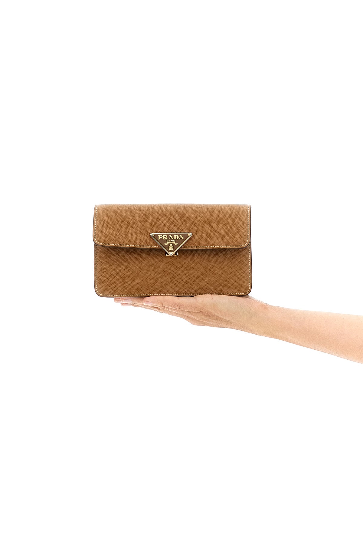 PRADA Saffiano mini crossbody bag For Women 100% calfskin leather (Bos Taurus)