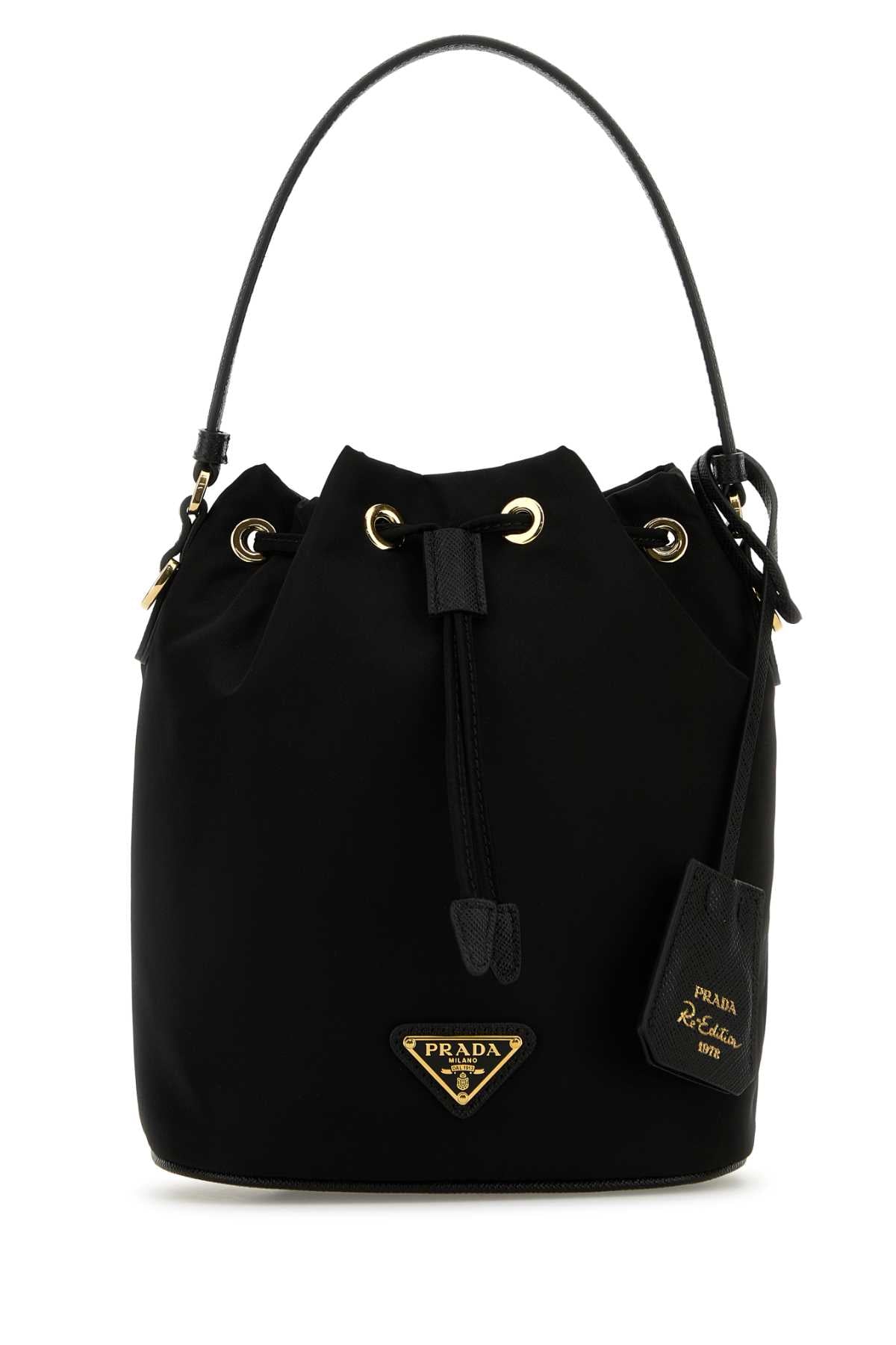 PRADA TOP HANDLE BAG For Women 100%POLIAMMIDERICICLATA-100%VITELLO