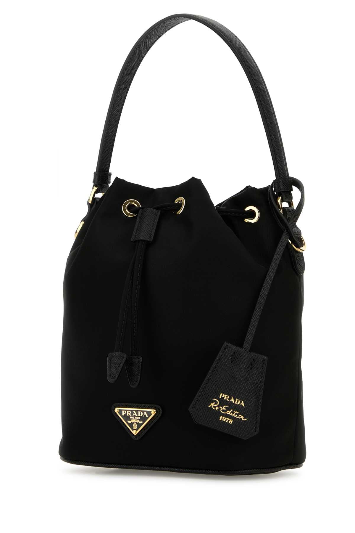 PRADA TOP HANDLE BAG For Women 100%POLIAMMIDERICICLATA-100%VITELLO