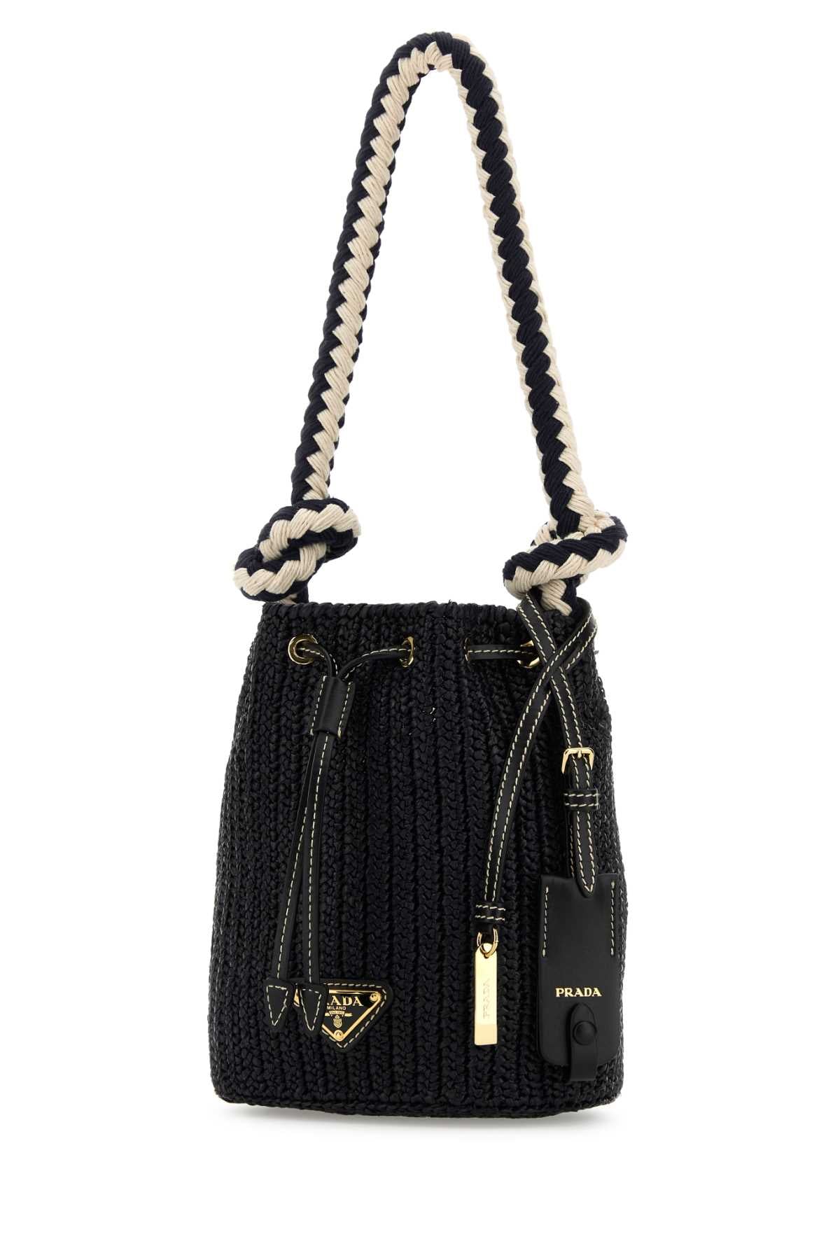 PRADA BORSE For Women Exterior: 100% Raffia Finishing: Golden metal