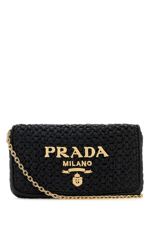 PRADA BORSA For Women Exterior: 100% Raffia Lining: 100% Leather Finishing: Golden metal