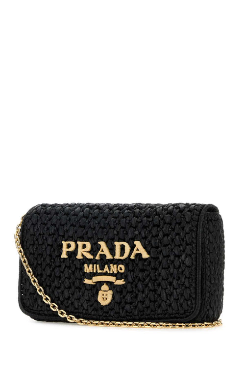 PRADA BORSA For Women Exterior: 100% Raffia Lining: 100% Leather Finishing: Golden metal
