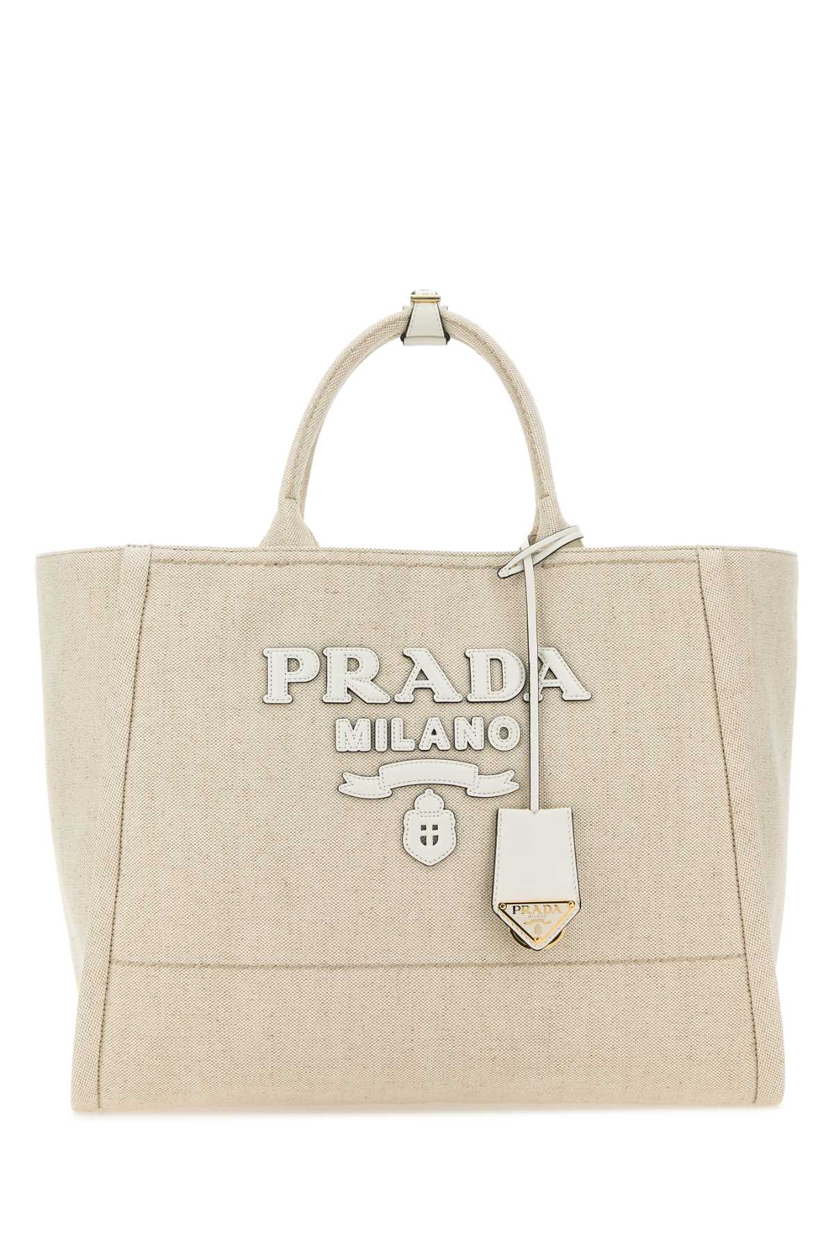 PRADA BORSA For Women Exterior: 100% Fabric Lining: 100% Fabric Finishing: Golden metal