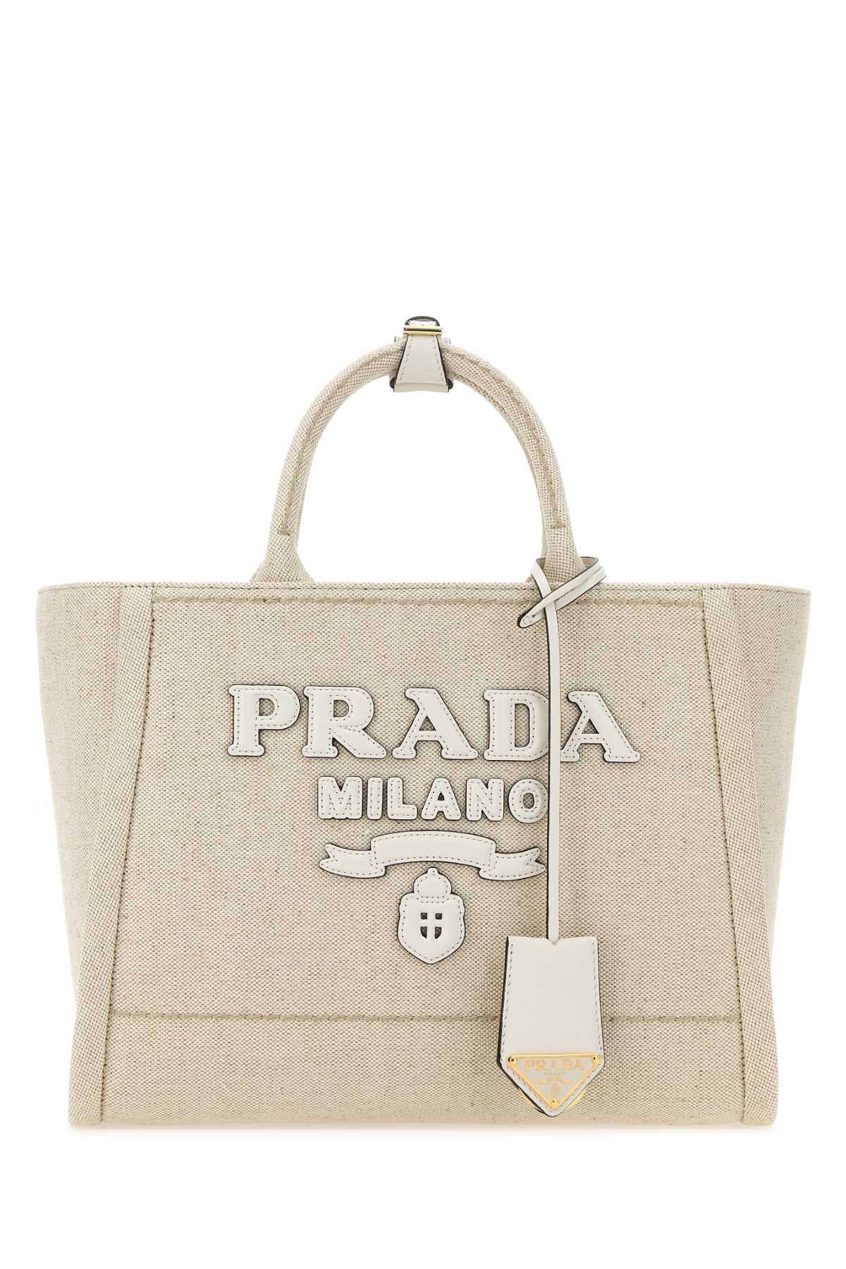 PRADA BORSA For Women Exterior: 100% Fabric Lining: 100% Fabric Finishing: Golden metal