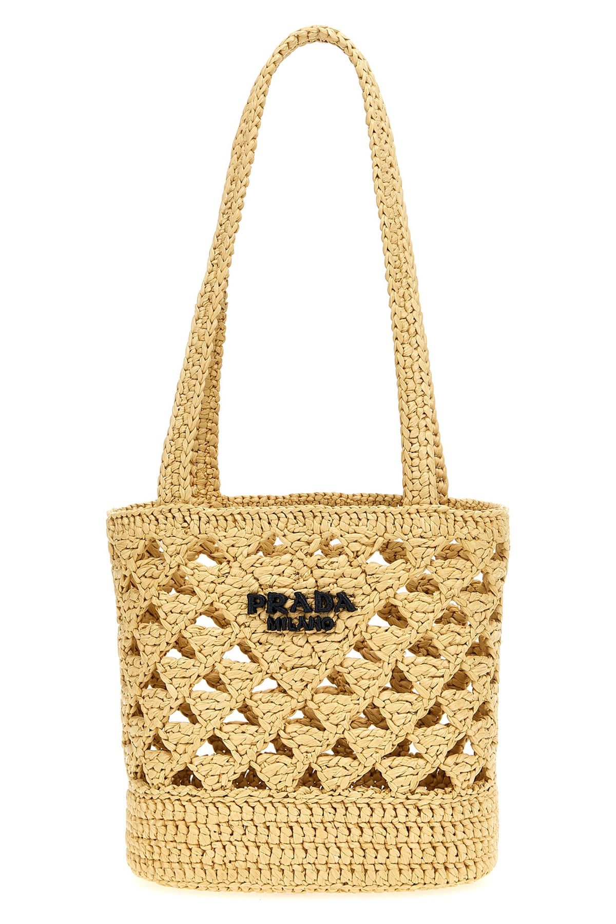 PRADA Crochet logo handbag For Women 100% viscose