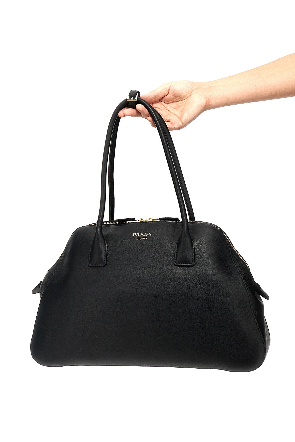 PRADA Medium leather shopping bag For Women 100% cow leather (bos taurus)