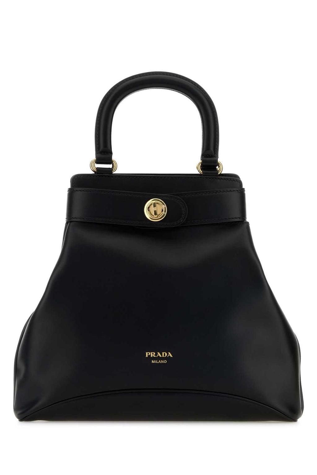 PRADA SHOPPING For Women Exterior: 100% Leather Lining: 100% Fabric Finishing: Golden metal