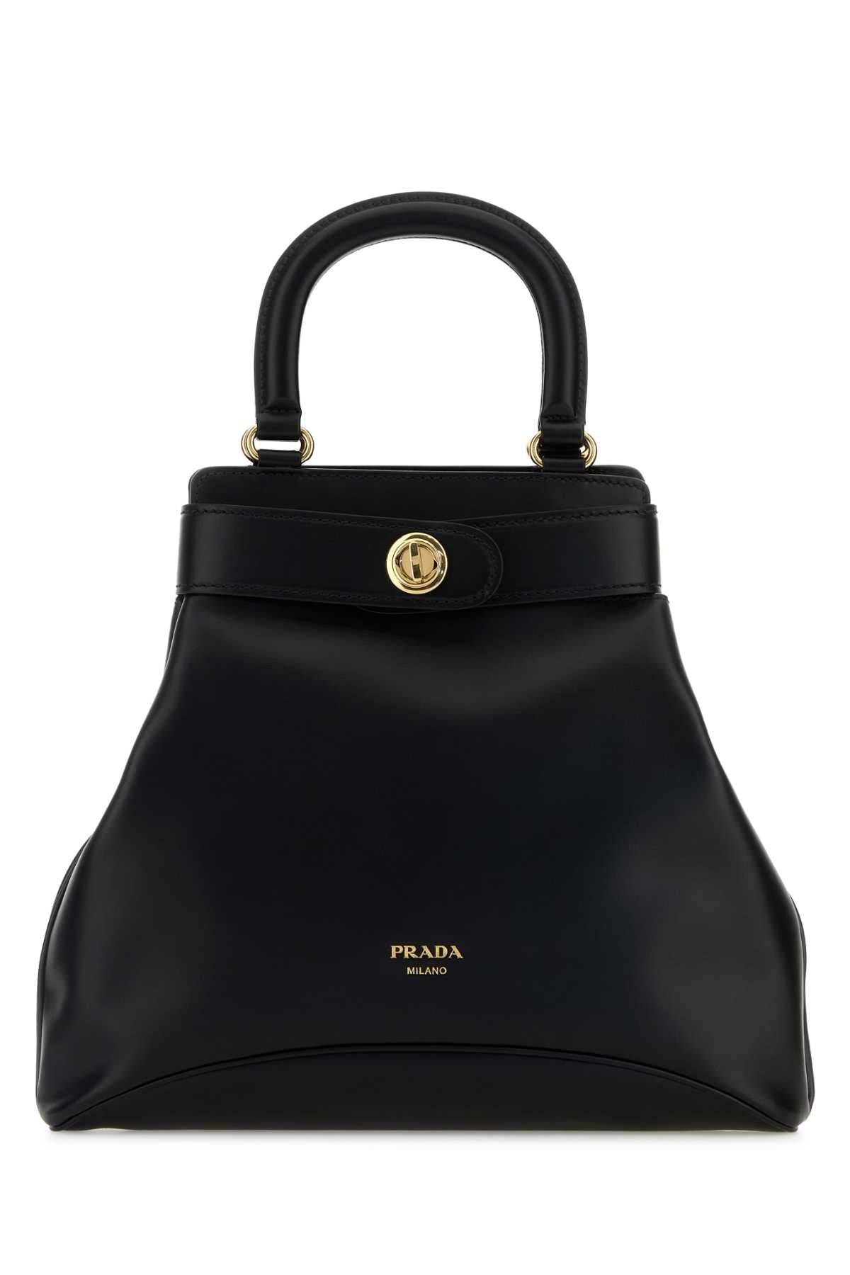 PRADA SHOPPING For Women Exterior: 100% Leather Lining: 100% Fabric Finishing: Golden metal