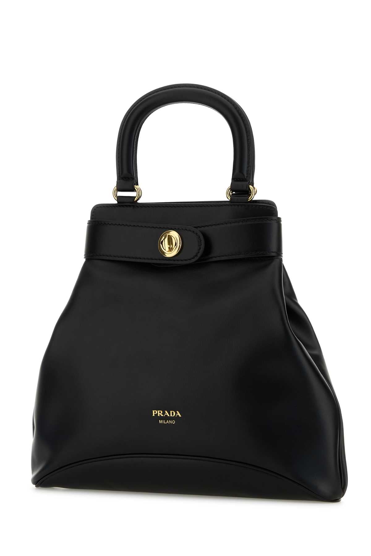 PRADA SHOPPING For Women Exterior: 100% Leather Lining: 100% Fabric Finishing: Golden metal