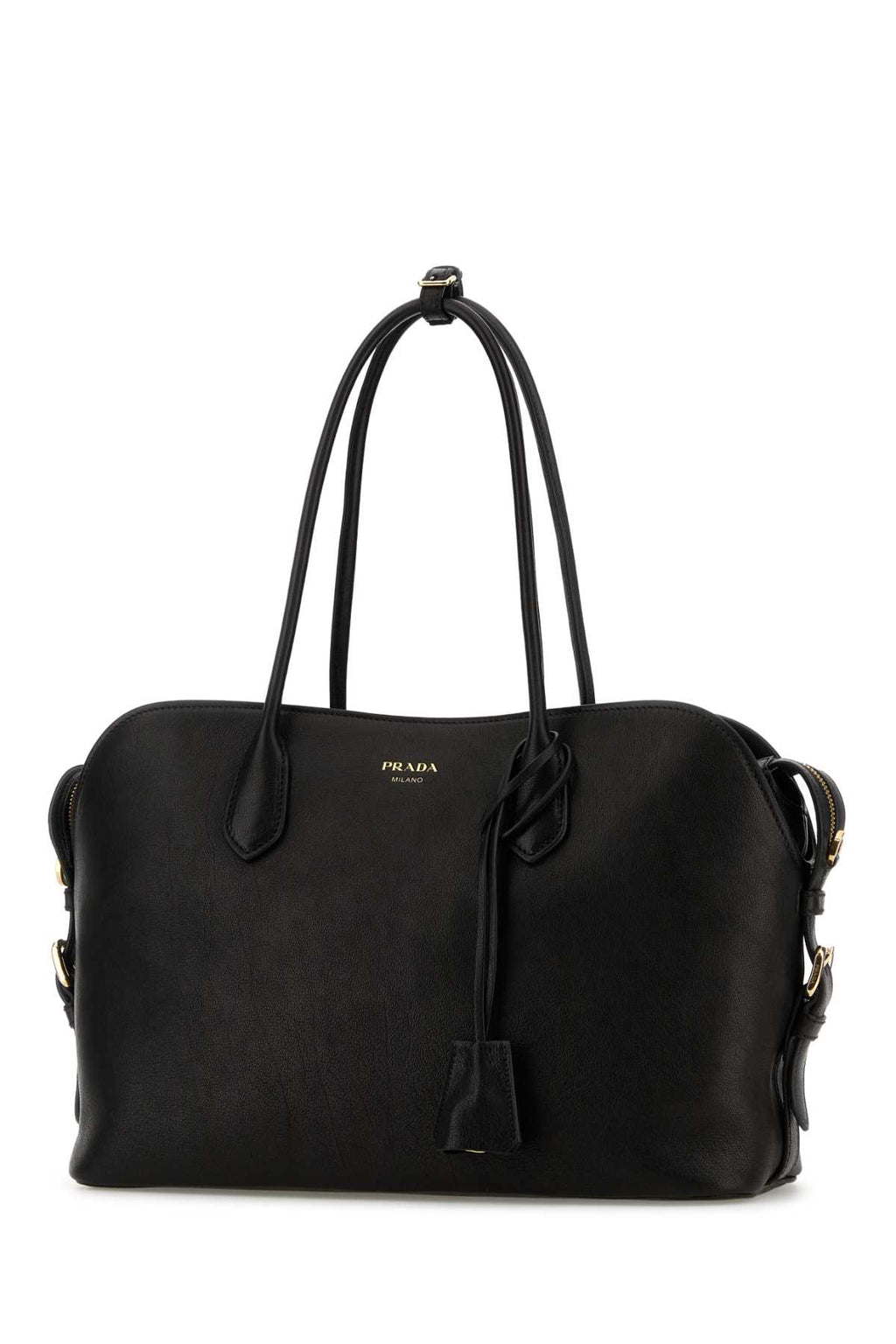 PRADA SHOPPING For Women Exterior: 100% Leather Lining: 100% Fabric Finishing: Golden metal