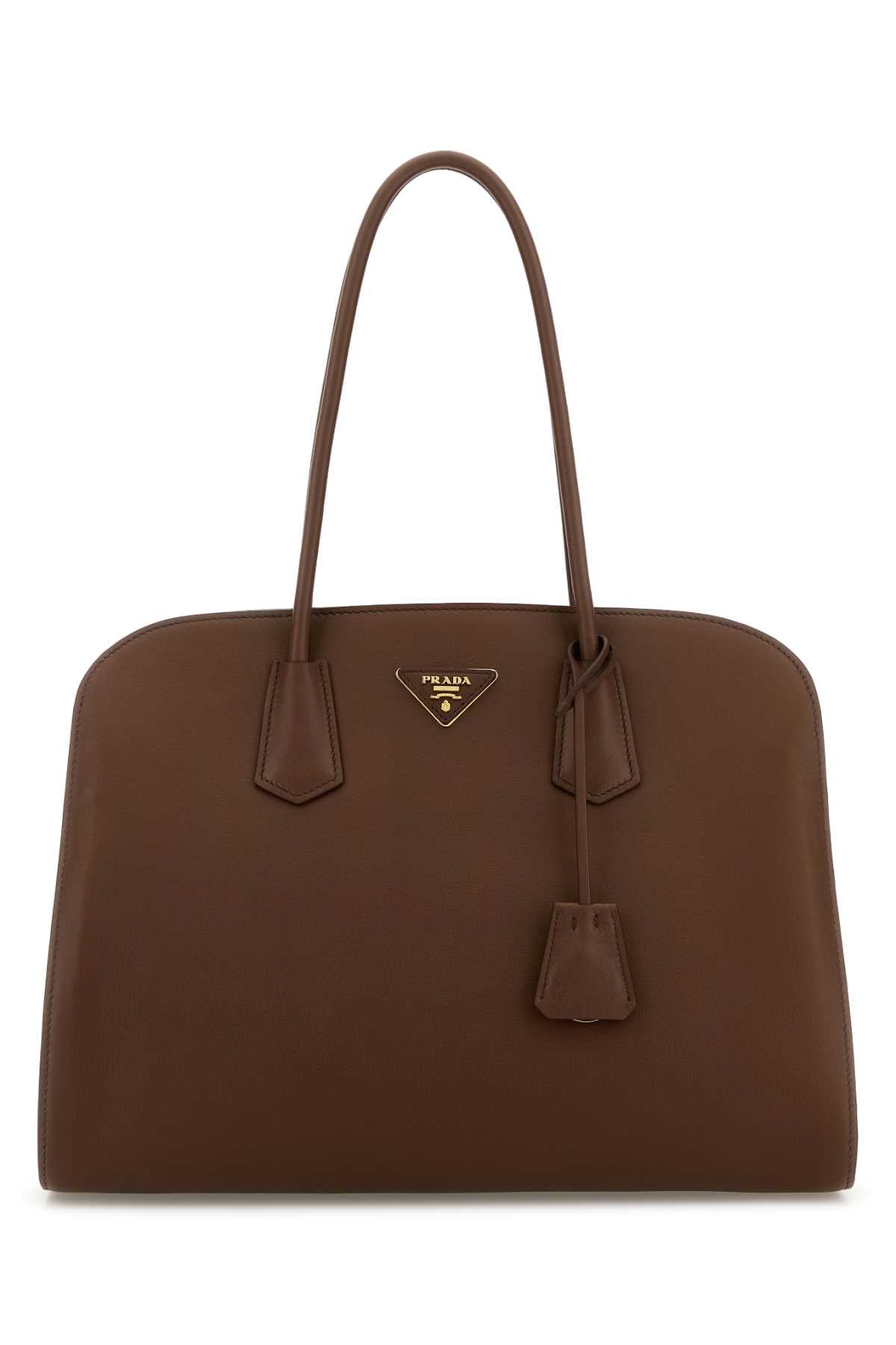 PRADA SHOPPING For Women Exterior: 100% Leather Lining: 100% Fabric Finishing: Golden metal
