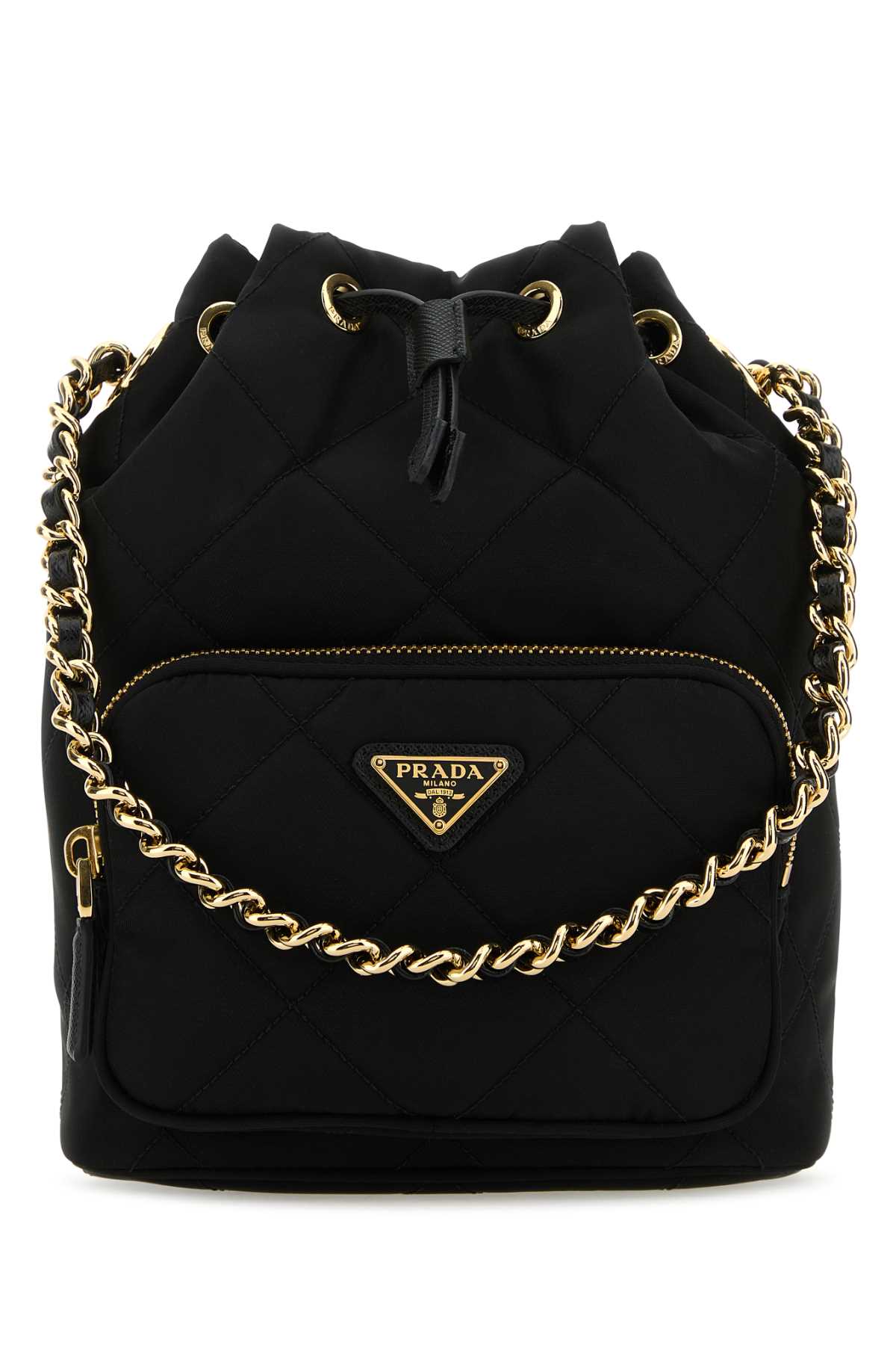 PRADA TOP HANDLE BAG For Women 100%POLIAMMIDERICICLATA-100%VITELLO