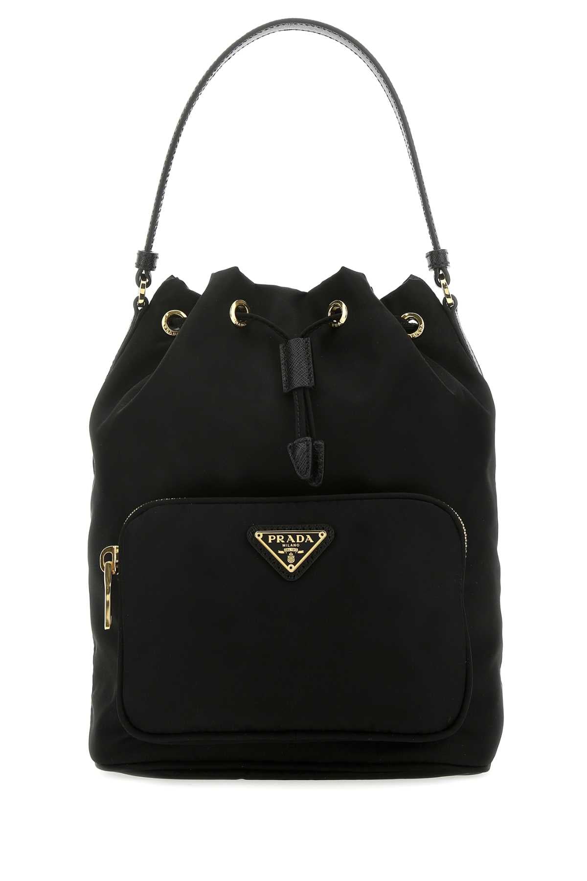 PRADA TOP HANDLE BAG For Women 100%POLIAMMIDERICICLATA-100%VITELLO