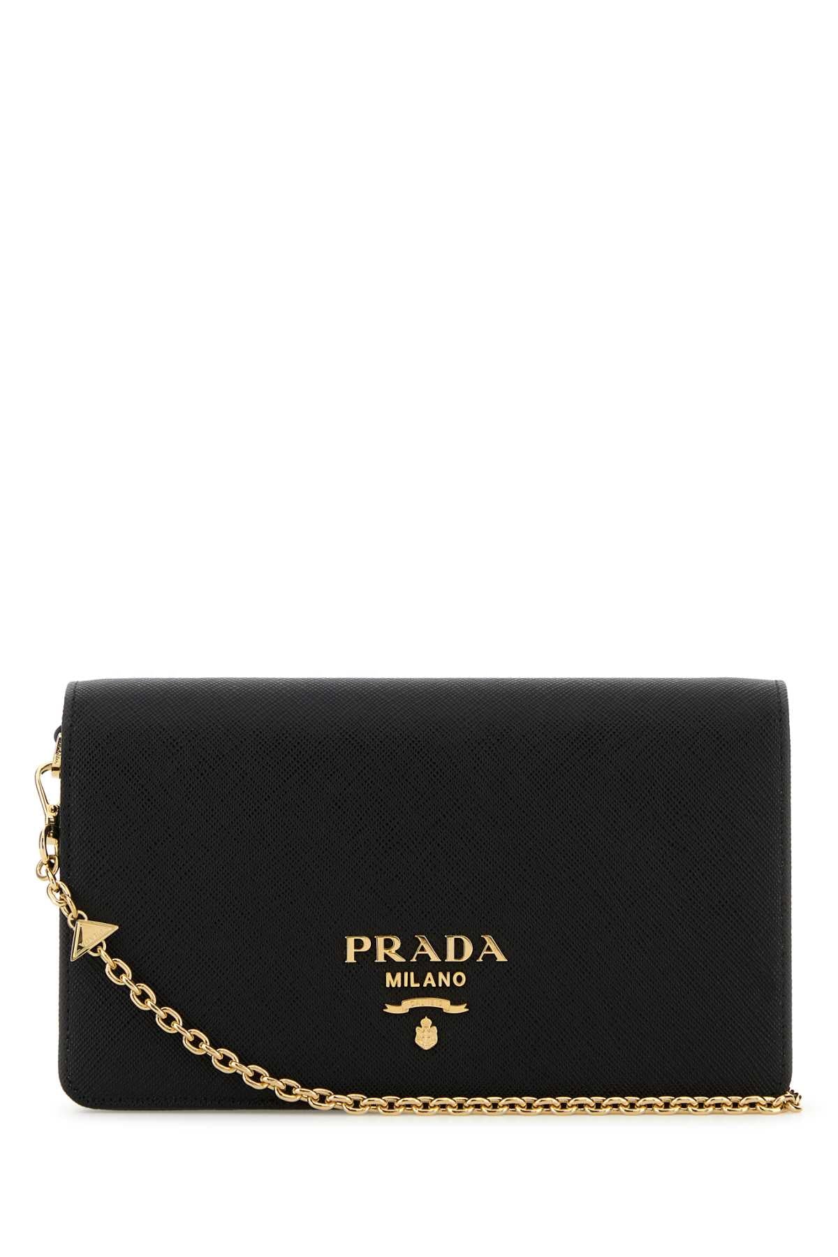 PRADA PELLE For Women Exterior: 100% Leather Lining: 100% Leather Finishing: Golden metal