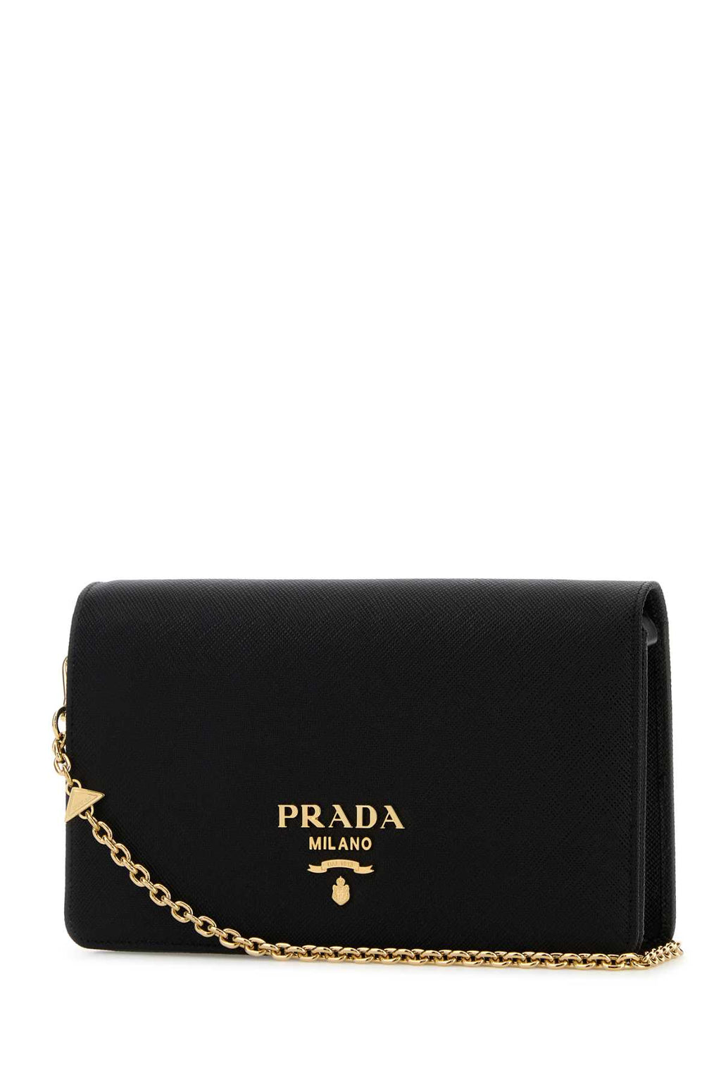 PRADA PELLE For Women Exterior: 100% Leather Lining: 100% Leather Finishing: Golden metal