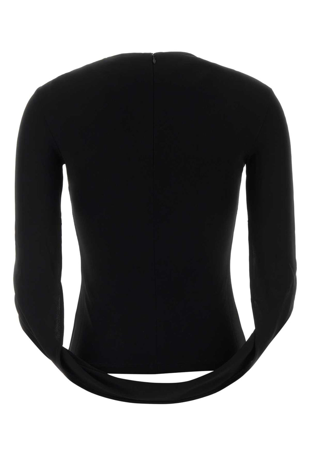 ALEXANDER WANG LONG SLEEVE TOP W/ DRAPE BACK SLEEVES For Women Exterior: 98% Viscose 2% Elastane