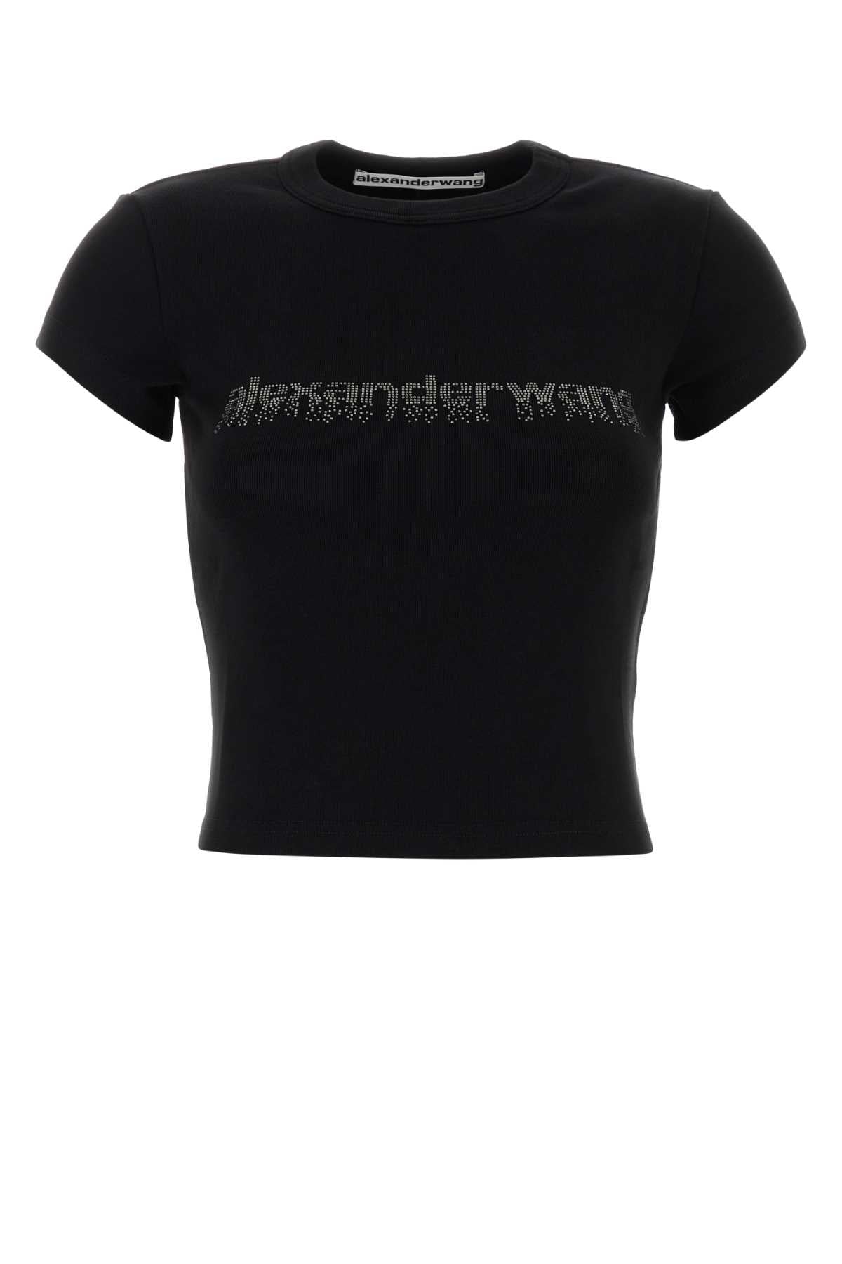 ALEXANDER WANG BABY TEE W/ HOTFIX GRAPHIC For Women Exterior: 100% Cotton