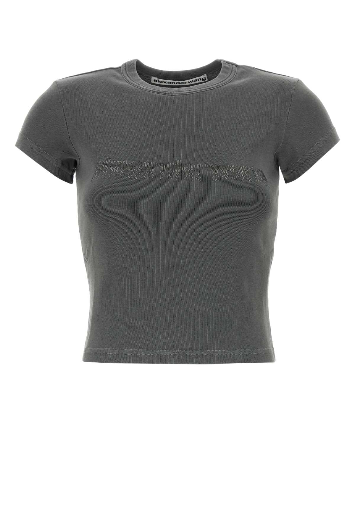 ALEXANDER WANG BABY TEE W/ HOTFIX GRAPHIC For Women Exterior: 100% Cotton