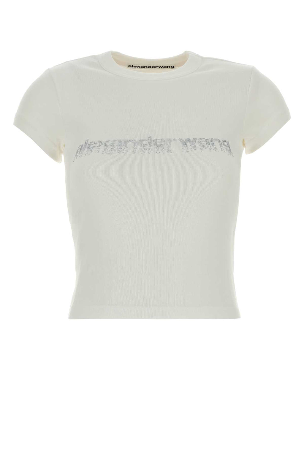 ALEXANDER WANG BABY TEE W/ HOTFIX GRAPHIC For Women Exterior: 100% Cotton