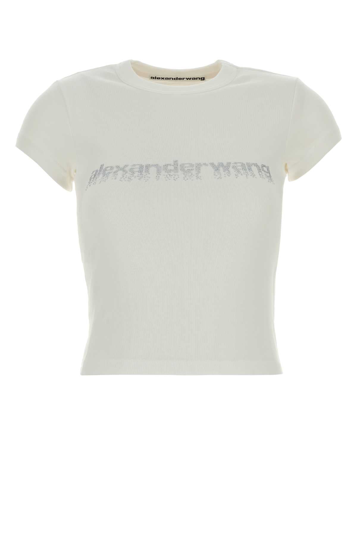 ALEXANDER WANG BABY TEE W/ HOTFIX GRAPHIC