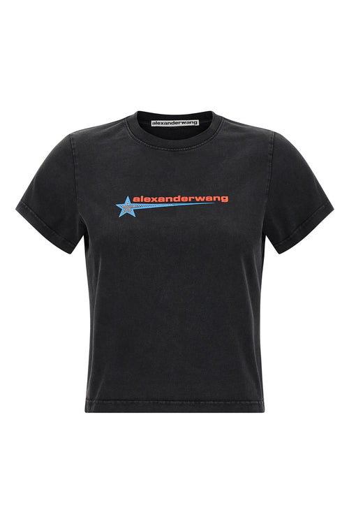 ALEXANDER WANG 'Shrunken' T-shirt For Women 100% cotton