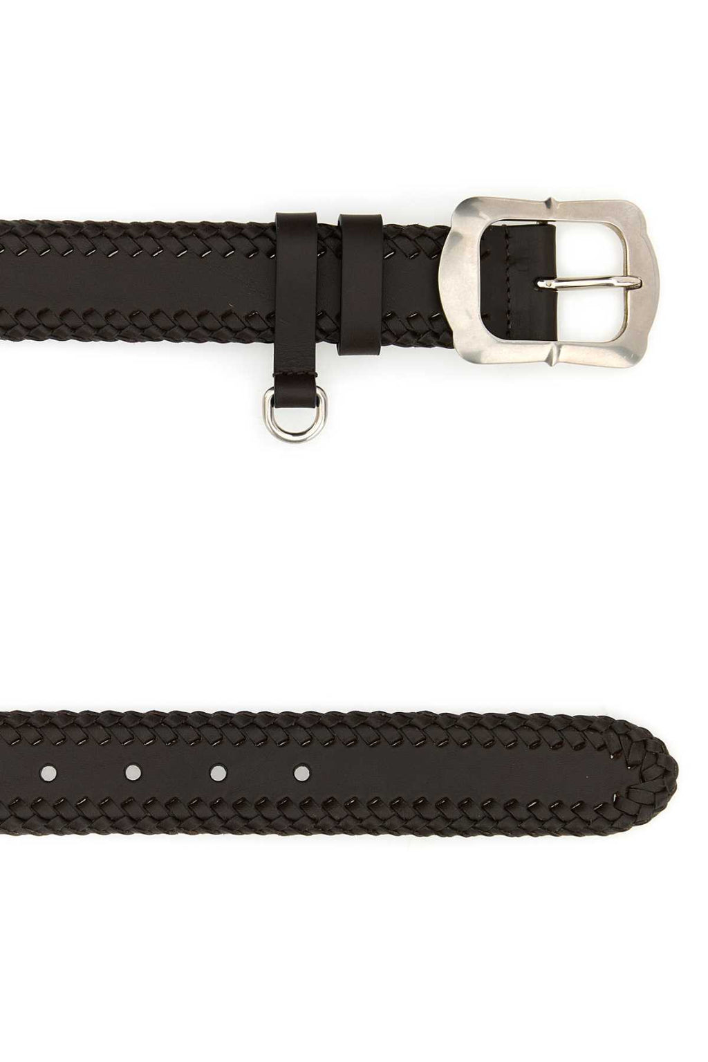 PRADA CINTURE For Women Exterior: 100% Leather Finishing: Silver metal