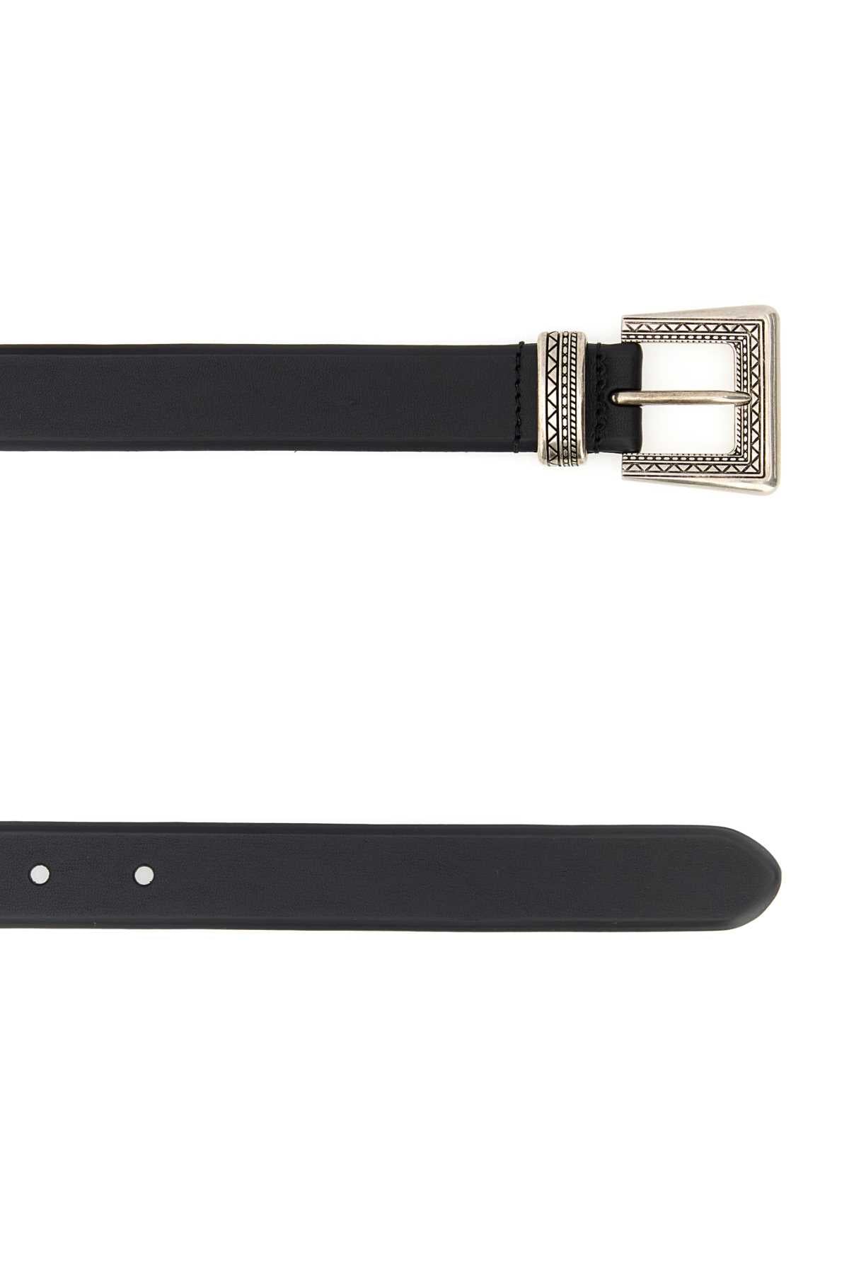 PRADA CINTURE For Women Exterior: 100% Calf Finishing: Silver metal