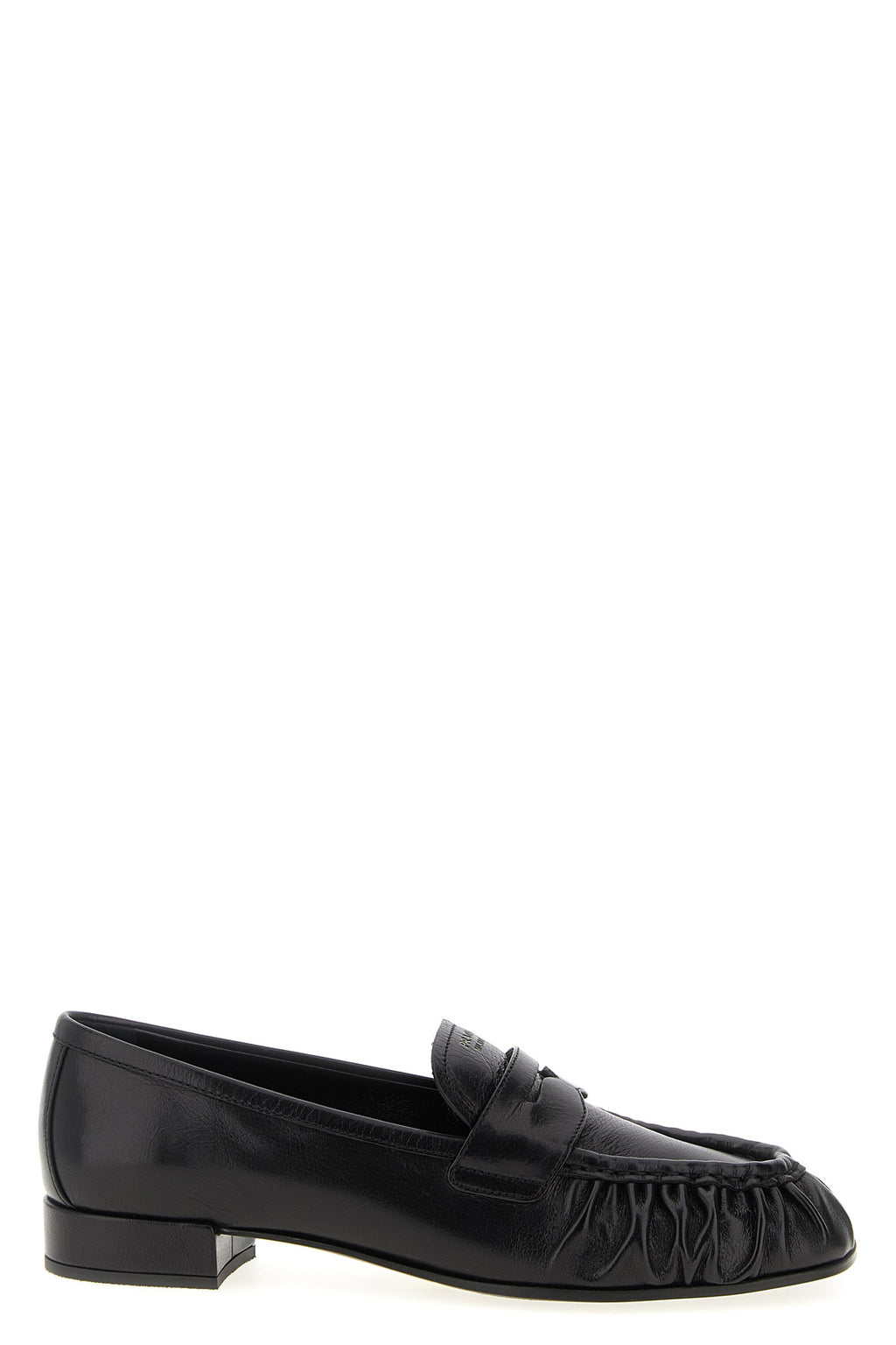 PRADA Curled toe moccasins For Women 100% buffalo leather