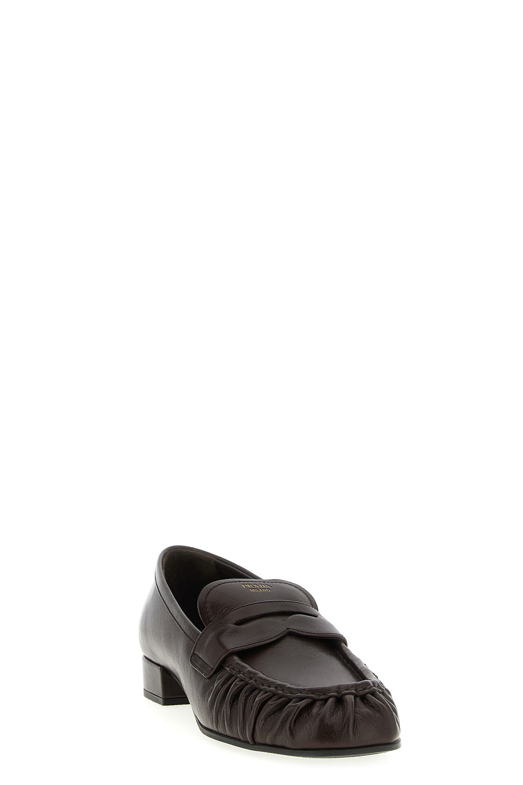 PRADA Curled toe moccasins For Women 100% buffalo leather