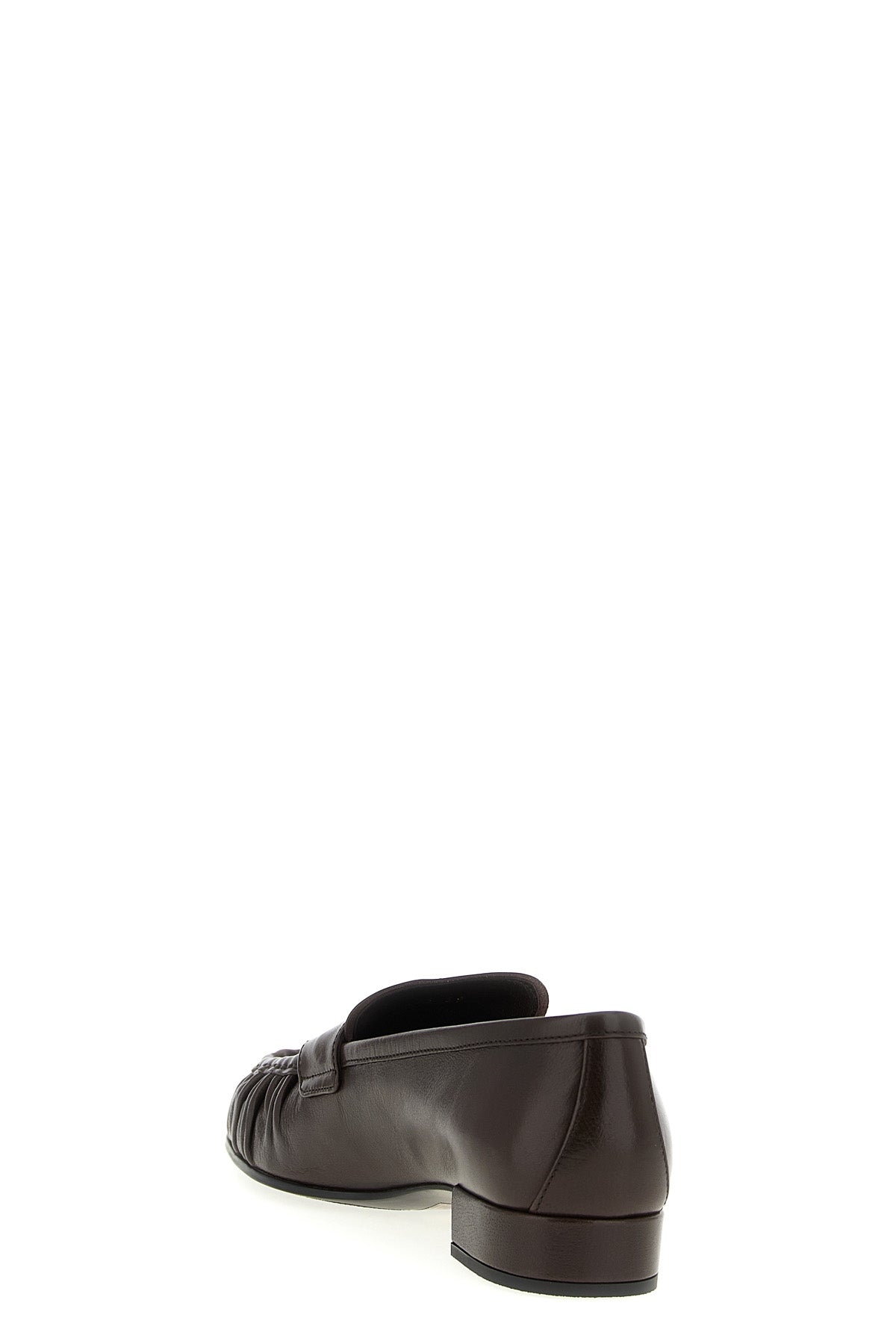 PRADA Curled toe moccasins For Women 100% buffalo leather