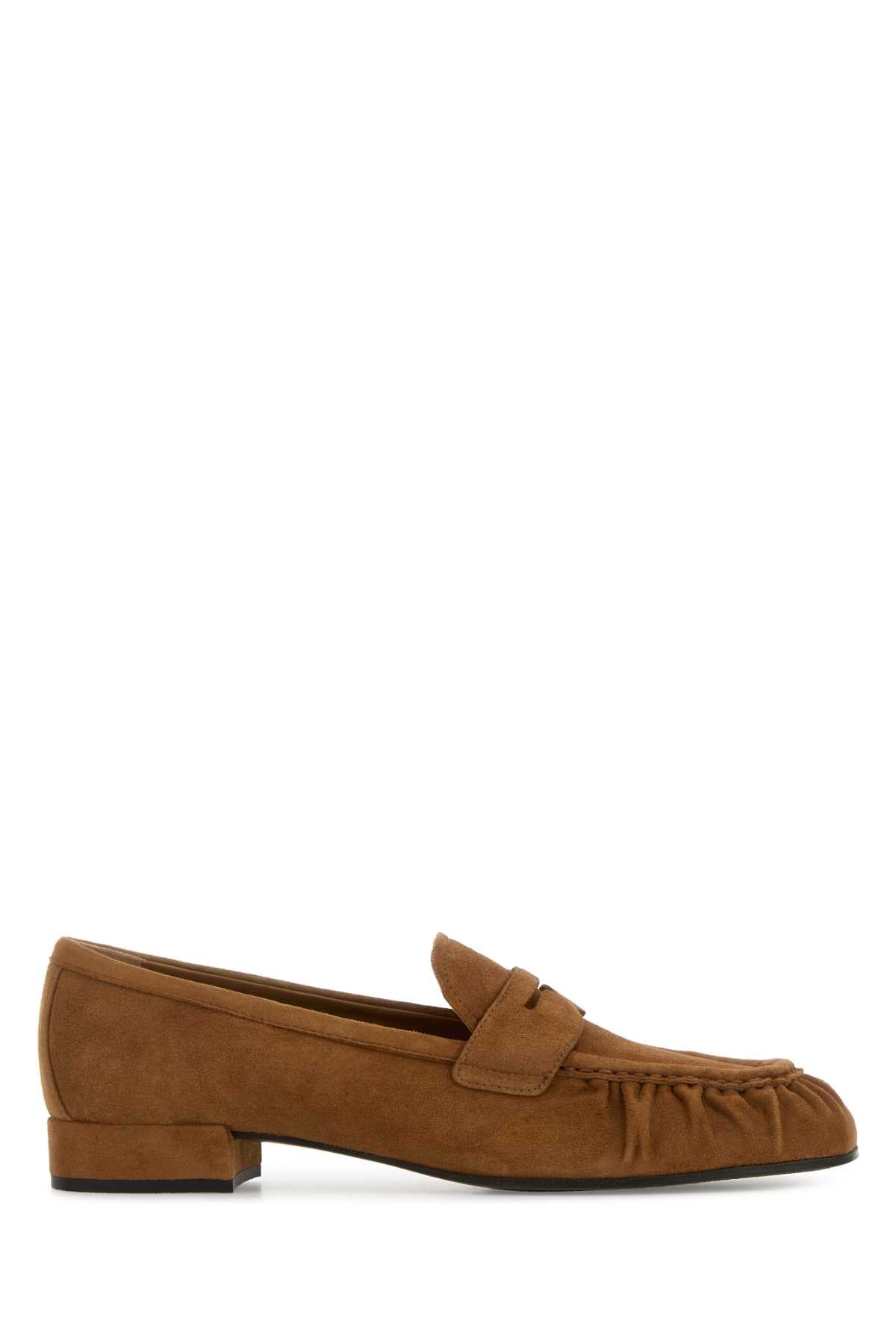 PRADA LIFE STYLE LEGGERO For Women Exterior: 100% Suede Interior: 100% Leather Sole: Rubber