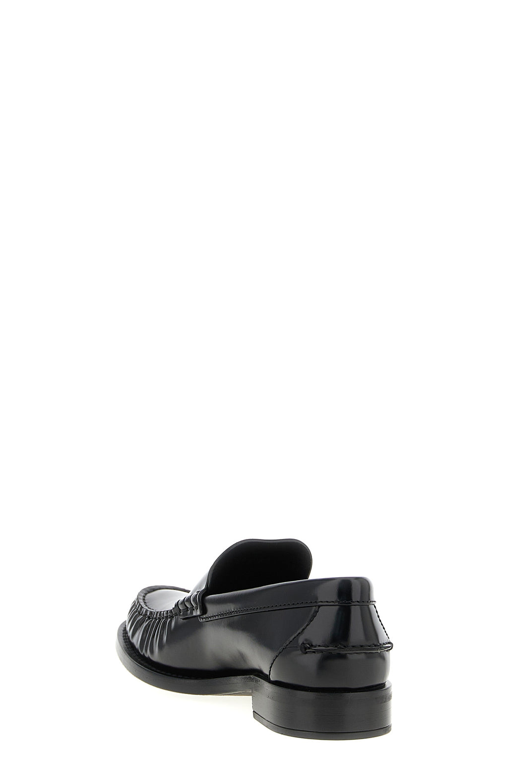 PRADA Brushed leather loafers For Women 100% calfskin leather (Bos Taurus)