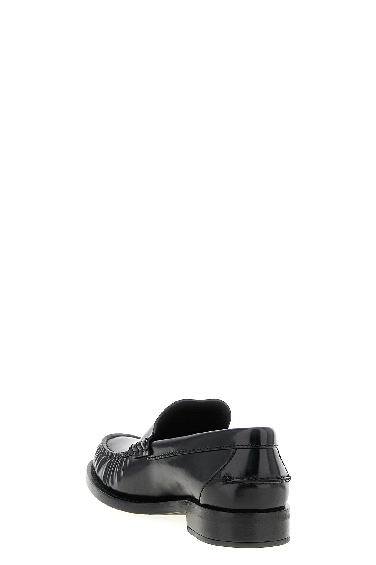 PRADA Brushed leather loafers For Women 100% calfskin leather (Bos Taurus)