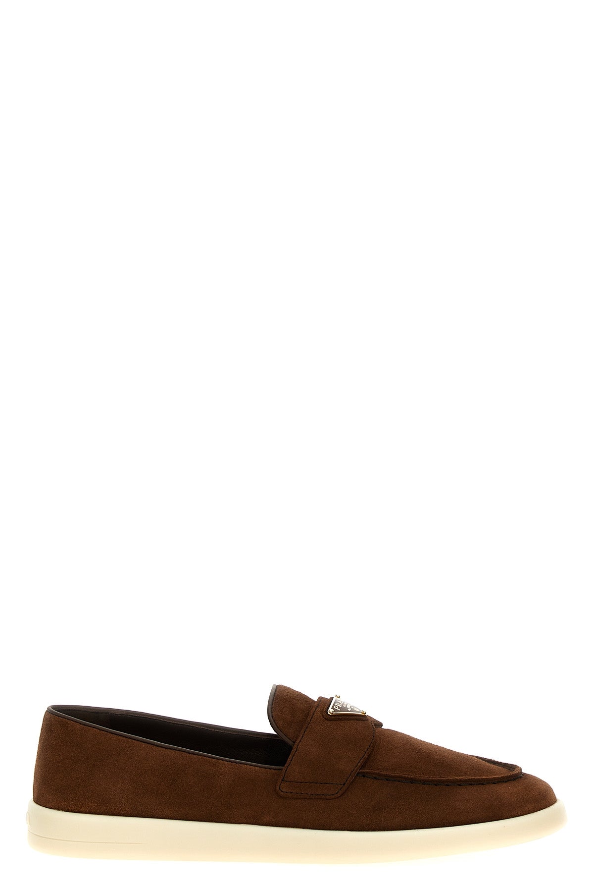 PRADA Logo loafers For Women 100% bos taurus