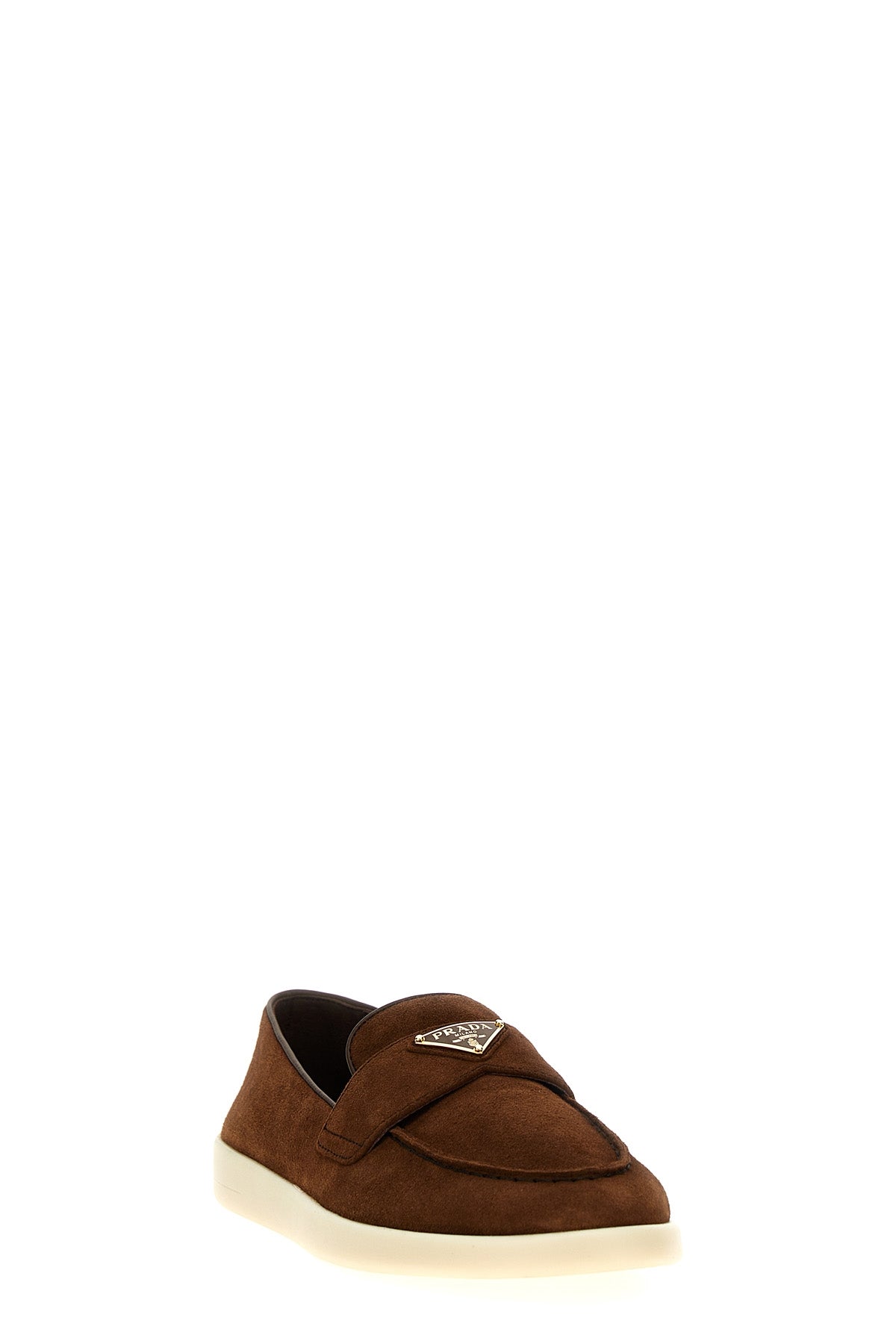 PRADA Logo loafers For Women 100% bos taurus