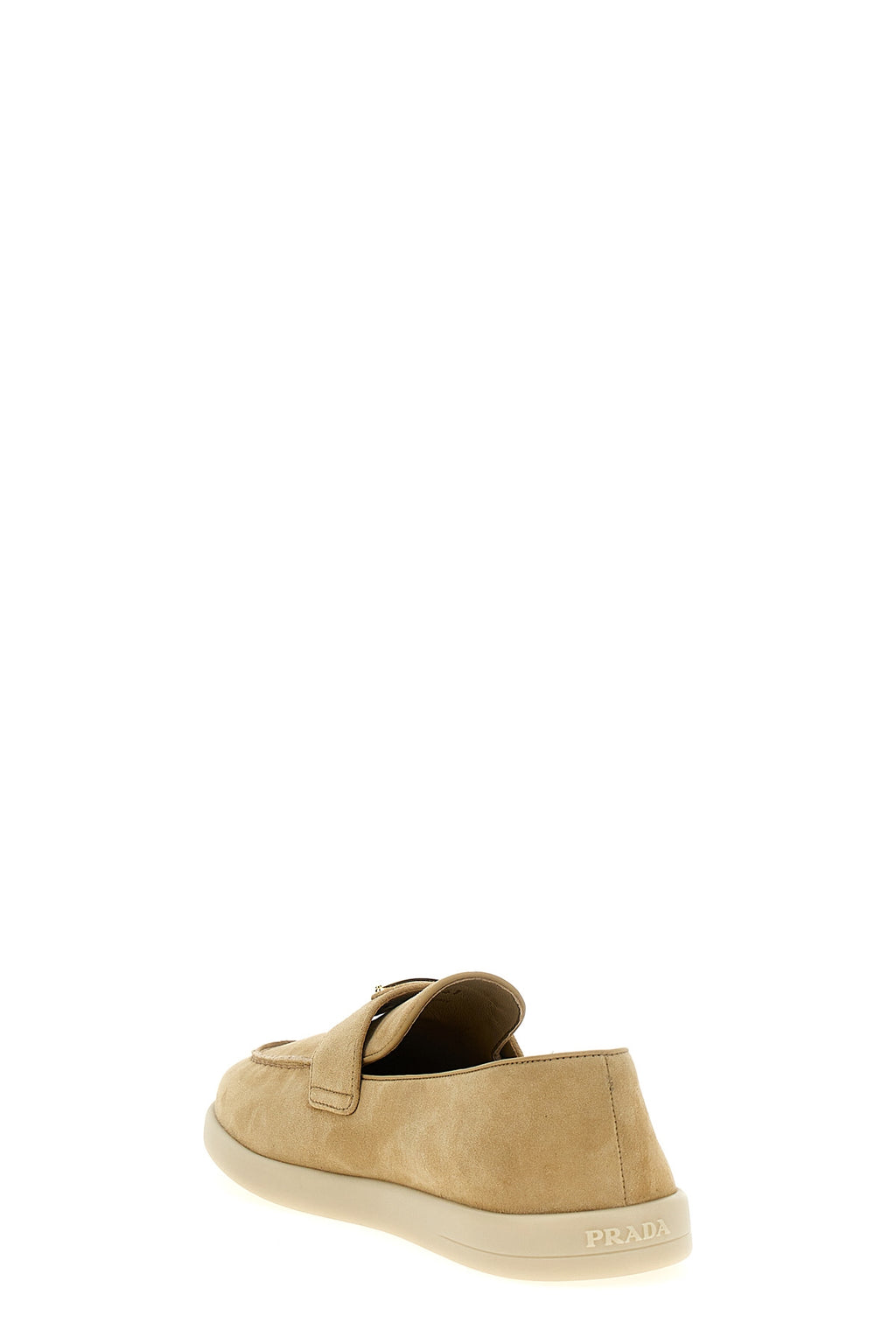 PRADA Logo loafers For Women 100% calfskin leather (Bos Taurus)