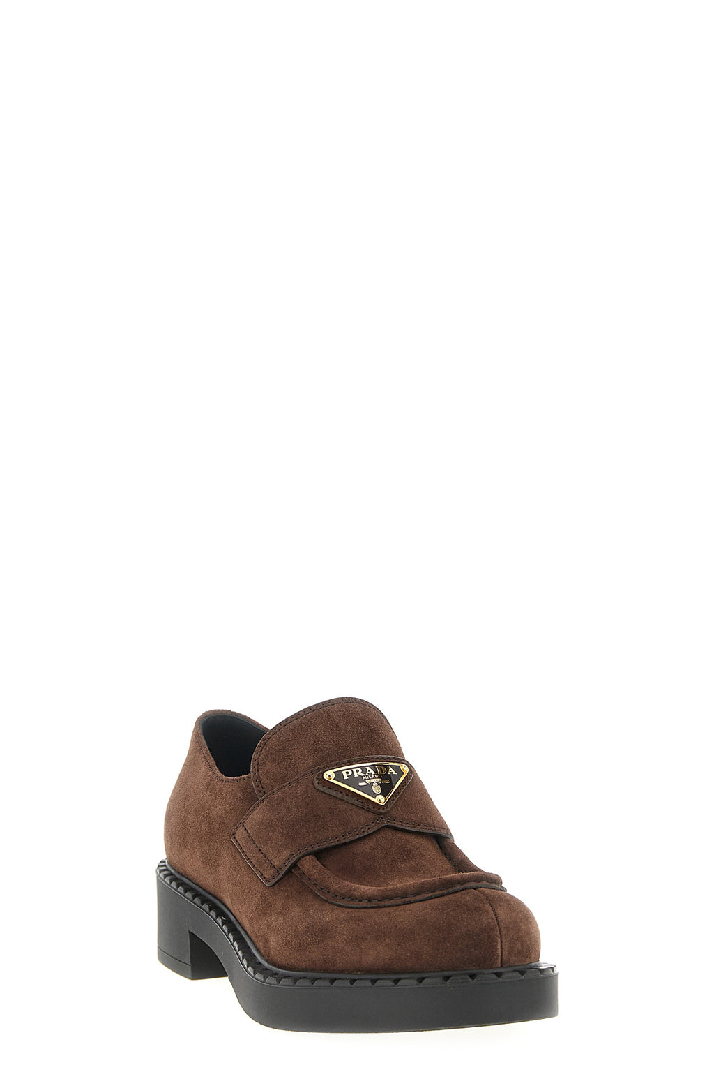 PRADA 'Chocolate' loafers For Women 100% calfskin leather (Bos Taurus)