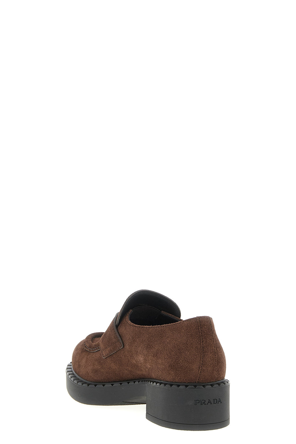 PRADA 'Chocolate' loafers For Women 100% calfskin leather (Bos Taurus)
