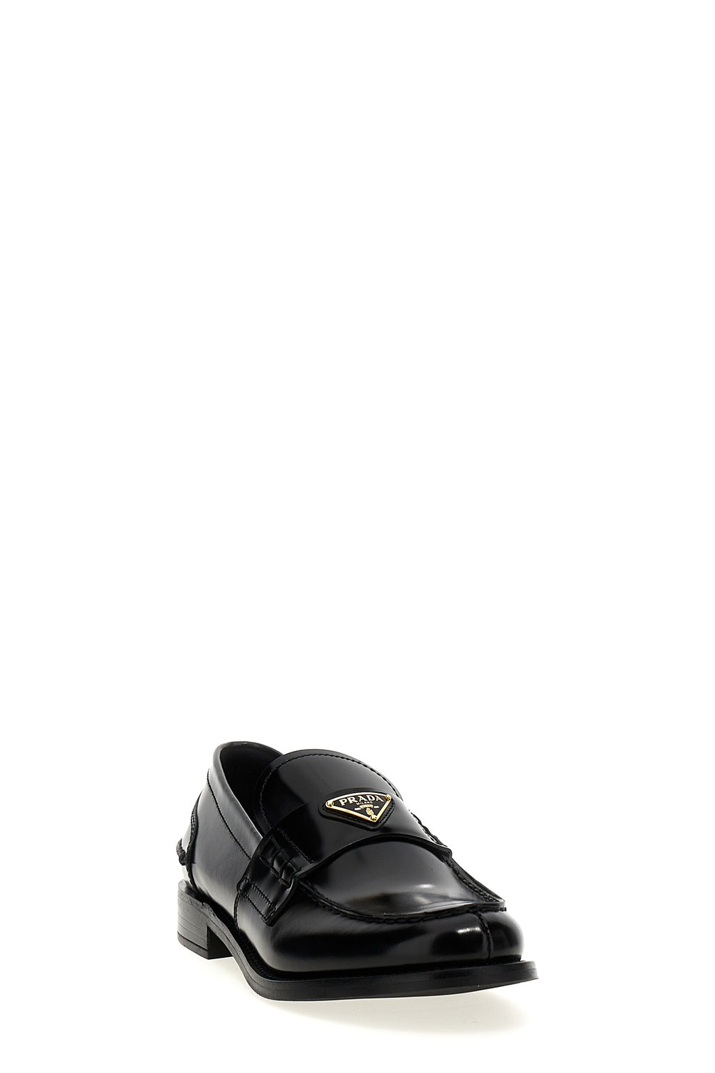 PRADA Logo loafers For Women 100% calfskin leather (Bos Taurus)