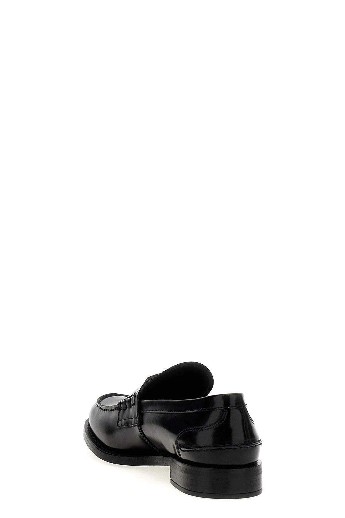 PRADA Logo loafers For Women 100% calfskin leather (Bos Taurus)